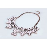 Anastasia Pink Peony RoseGold Chain Necklace